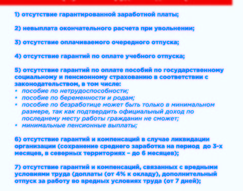Памятка гражданину по вопросам оформления трудовых отношений и выплаты заработной платы